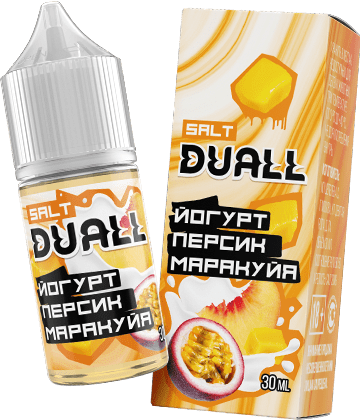 Жидкость DUALL Salt - Йогурт Персик Маракуйя 30мл (20mg)