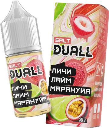 Жидкость DUALL Salt - Личи лайм маракуйя 30мл (20mg)