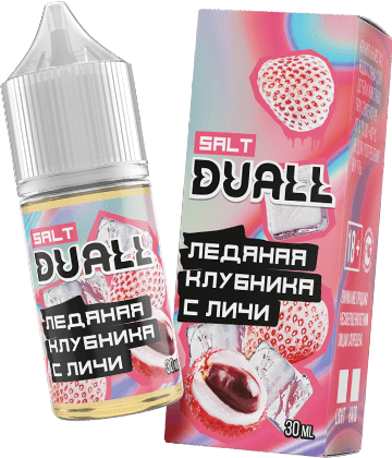 Жидкость DUALL Salt - Ледяная Клубника с Личи 30мл (20 strong)