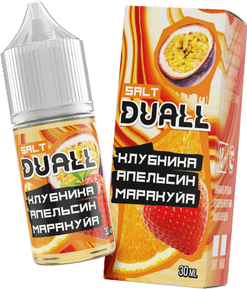 Жидкость DUALL Salt - Клубника Апельсин Маракуйя 30мл (20mg)