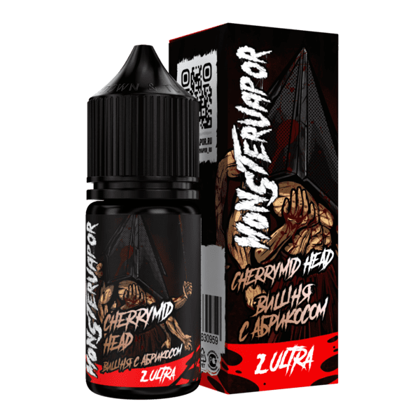 Жидкость MONSTERVAPOR Salt - Cherrymid Head 30мл (Вишня с Абрикосом) (20mg)