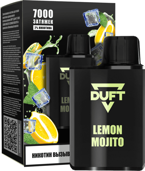 Одноразовая ЭС DUFT 7000 - Lemon Mojito (М)