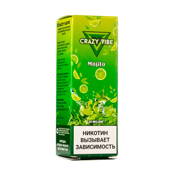 Жидкость Crazy Vibe Salt - Mojito 30мл (20 Strong) (M)