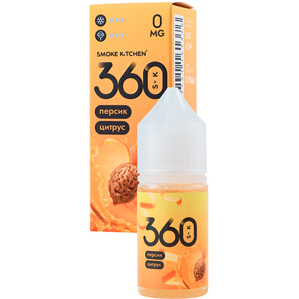 Жидкость Smoke Kitchen 360 Salt - Персик с цитрусом 28мл (0mg) (M)