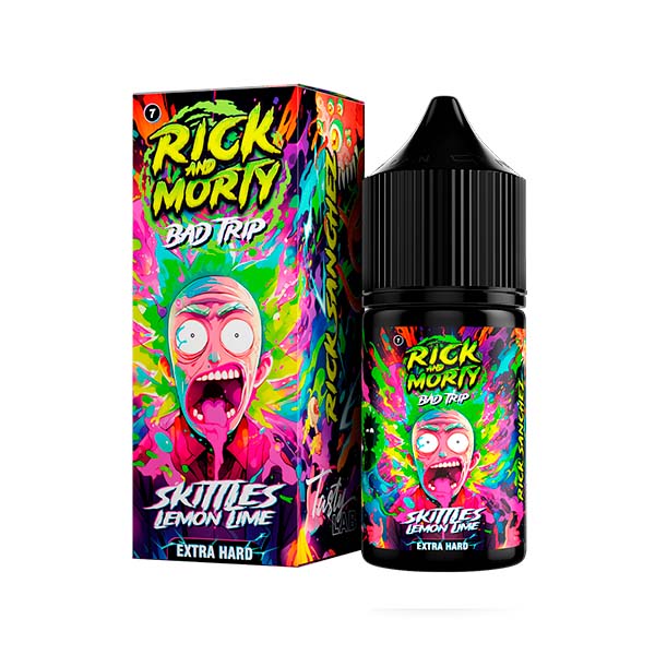 Жидкость Rick & Morty BAD TRIP Salt - Skittles Lemon Lime (Скитлс Лимон Лайм) 30мл (20 Hard) (M)