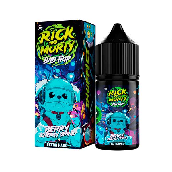 Жидкость Rick & Morty BAD TRIP Salt - Berry Energy Drink (Ягодный Энергетик) 30мл (20 Hard) (M)