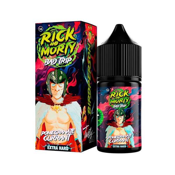 Жидкость Rick & Morty BAD TRIP Salt - Pomegrante Currant (Гранат Смородина) 30мл (20 Hard) (M)