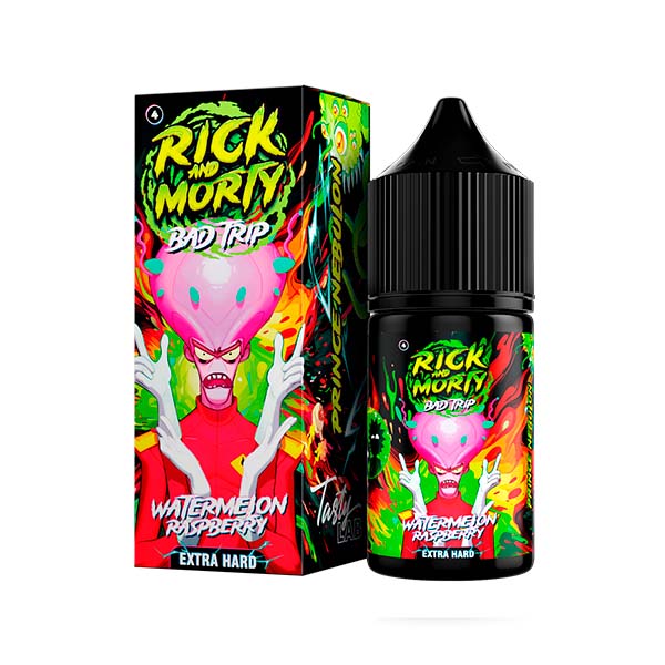 Жидкость Rick & Morty BAD TRIP Salt - Watermelon Raspberry (Арбуз малина) 30мл (20 Hard) (M)