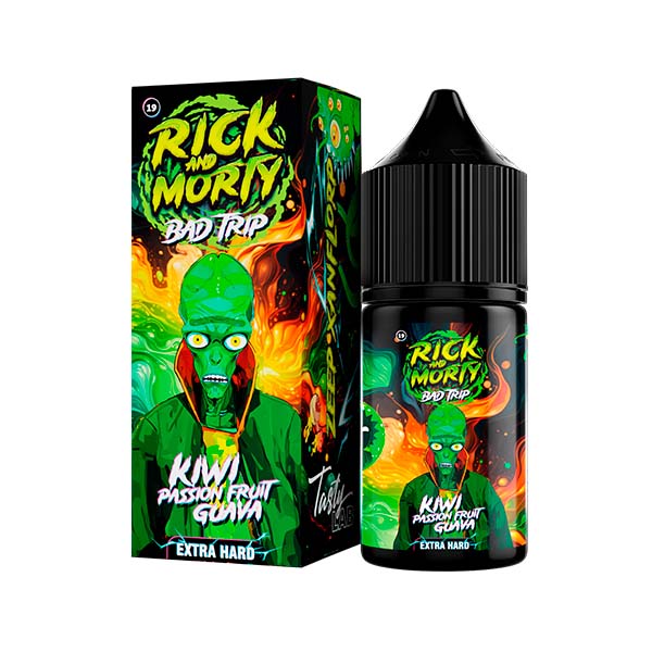 Жидкость Rick & Morty BAD TRIP Salt - Kiwi Passion Fruit Guava (Киви Гуава Маракуйя) 30мл (20 Hard) (M)