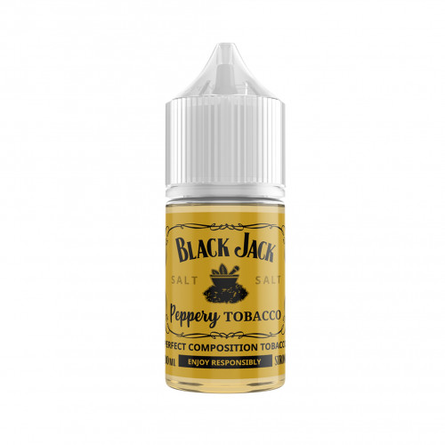 Жидкость Black Jack Salt - Peppery Tobacco 30мл (20 Strong)