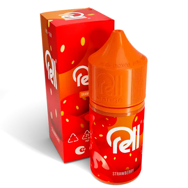 Жидкость RELL ORANGE - Strawberry (0мг+бустер 18мг) (М) (2)