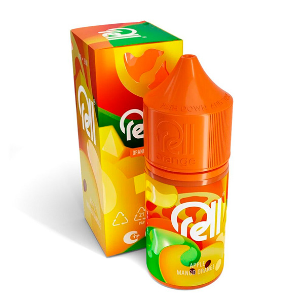 Жидкость RELL ORANGE - Apple Mango Orange (0мг+бустер 18мг) (М) (2)