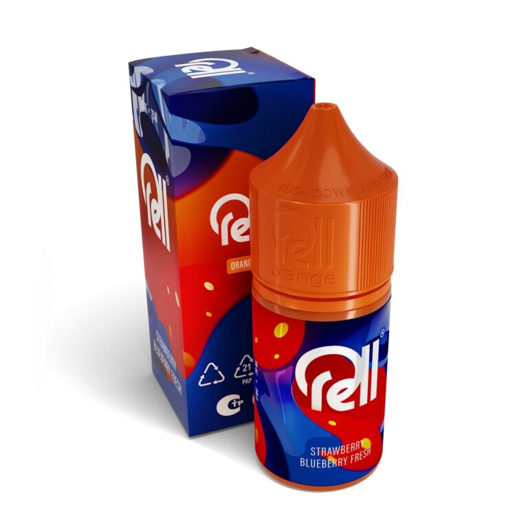 Жидкость RELL ORANGE - Strawberry Blueberry Fresh (0мг+бустер 18мг) (М) (2)