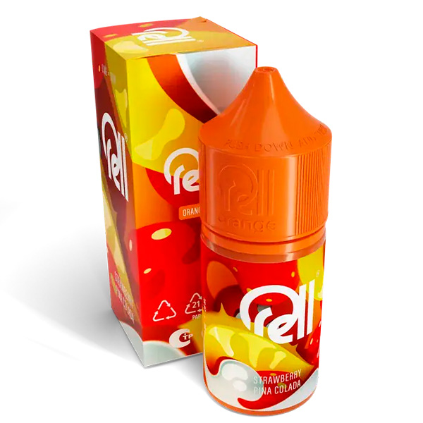 Жидкость RELL ORANGE - Strawberry Pina Colada (0мг+бустер 18мг) (М) (2)