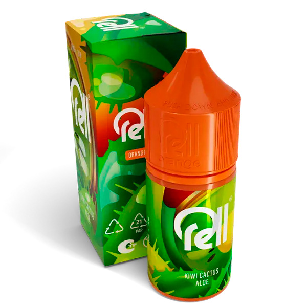 Жидкость RELL ORANGE - Kiwi cactus aloe (0мг+бустер 18мг) (М) (2)