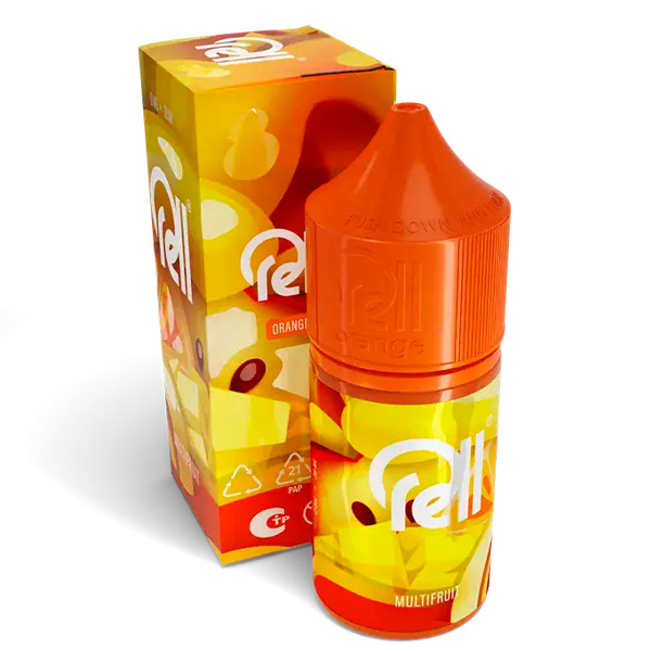 Жидкость RELL ORANGE - Multifruit (0мг+бустер 18мг) (М) (2)