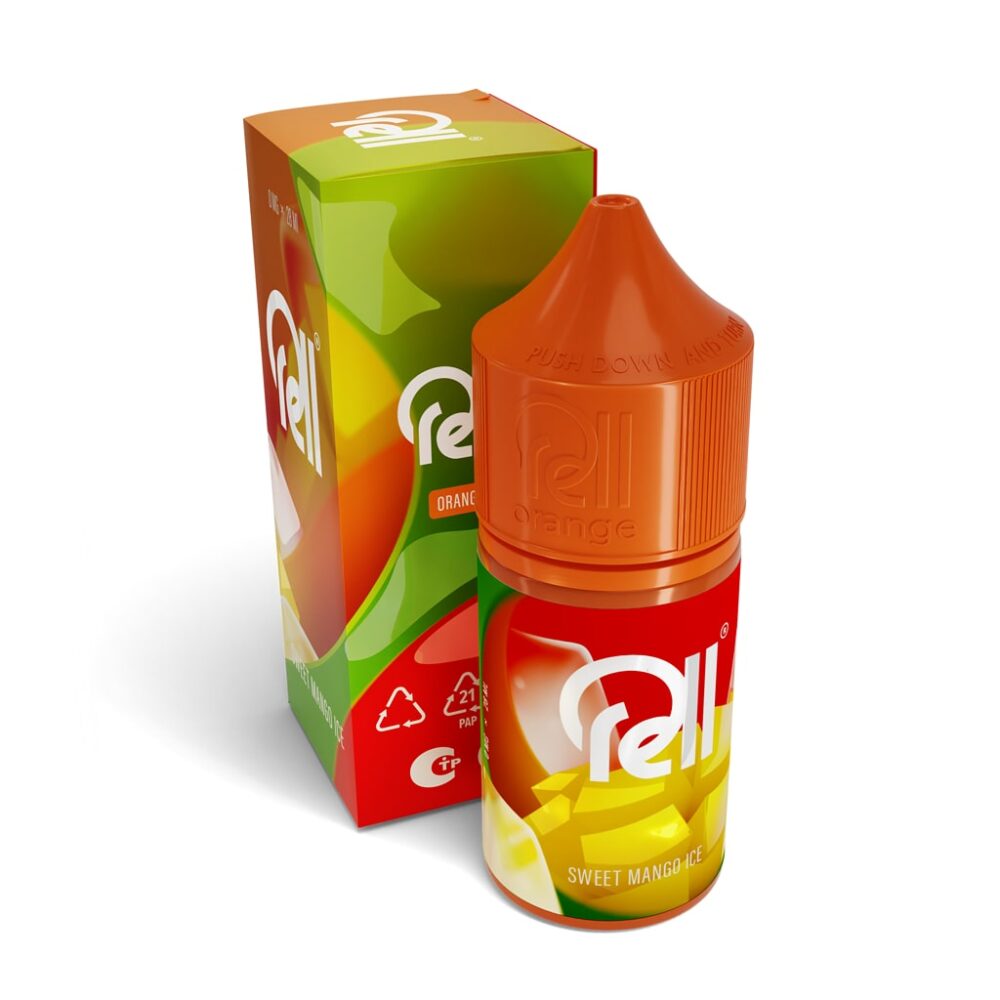 Жидкость RELL ORANGE - Sweet Mango Ice (0мг+бустер 18мг) (М) (2)